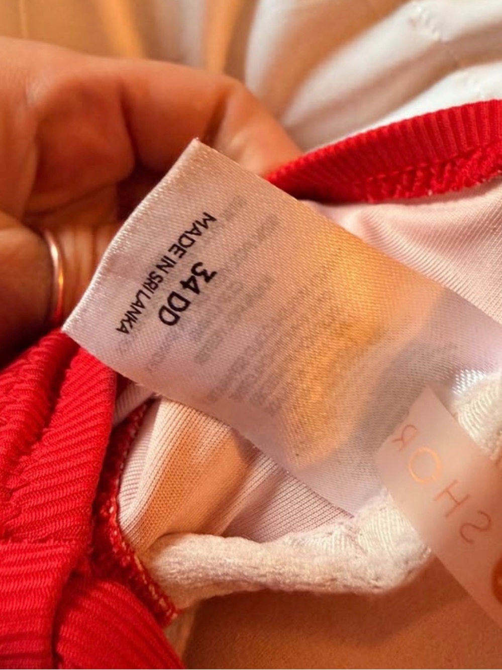 SOHO Red Women’s Swim Top - 34D